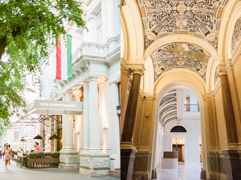 Hotel Moments front entrance and lobby, Budapest, Hungary | © The Globetrotter Collective - https://www.theglobetrottercollective.com